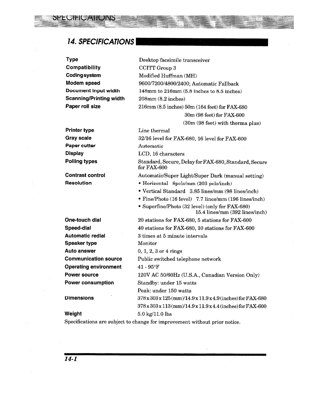 Brother IntelliFax-800, IntelliFax-680 manual 