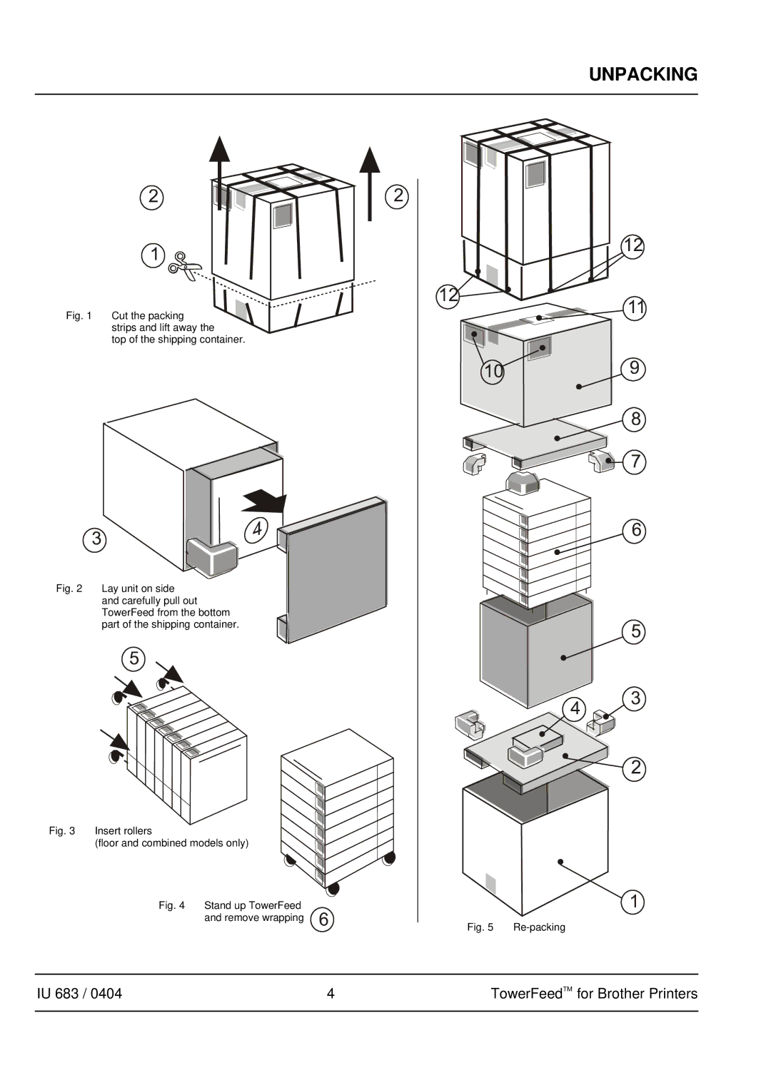 Brother IU 683 / 0402 manual IU 683 TowerFeed TM for Brother Printers 