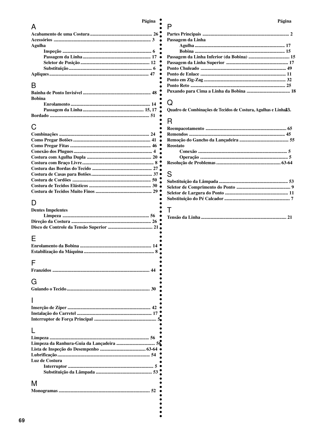 Brother LS-1717 instruction manual Bobina 