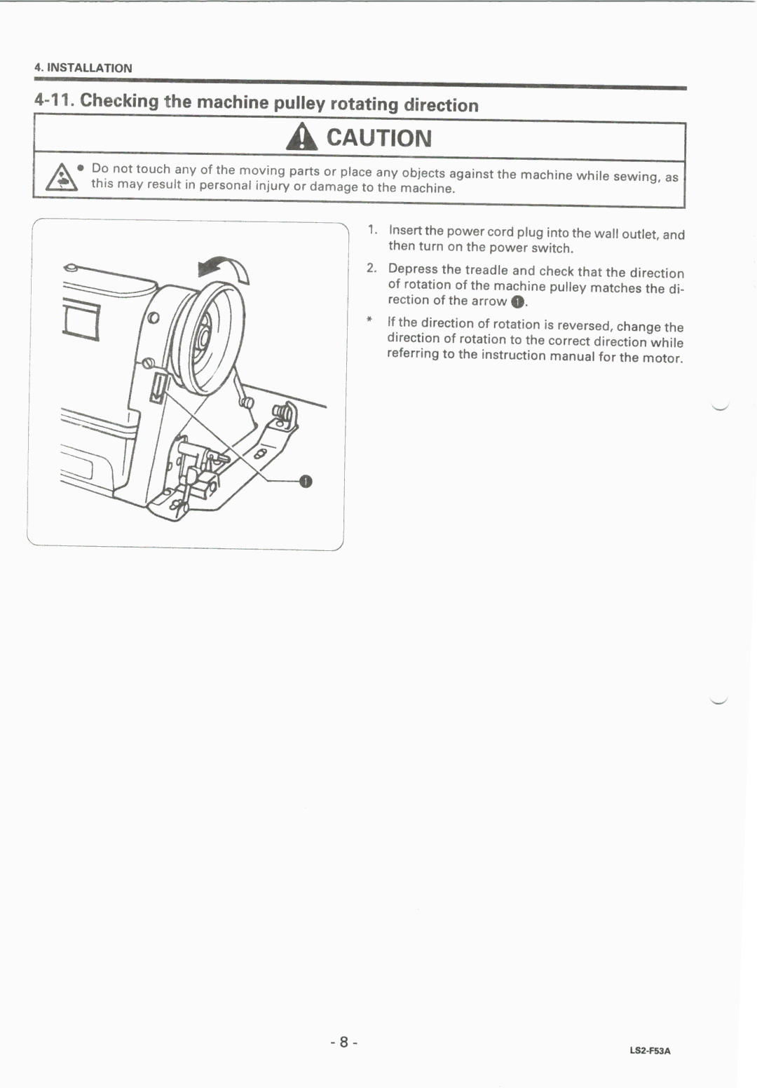 Brother LS2-F53A manual 