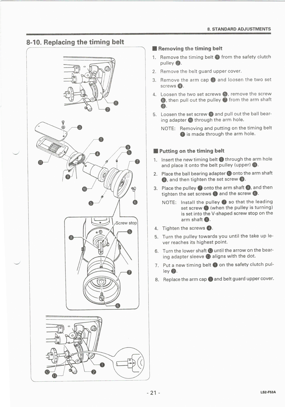 Brother LS2-F53A manual 