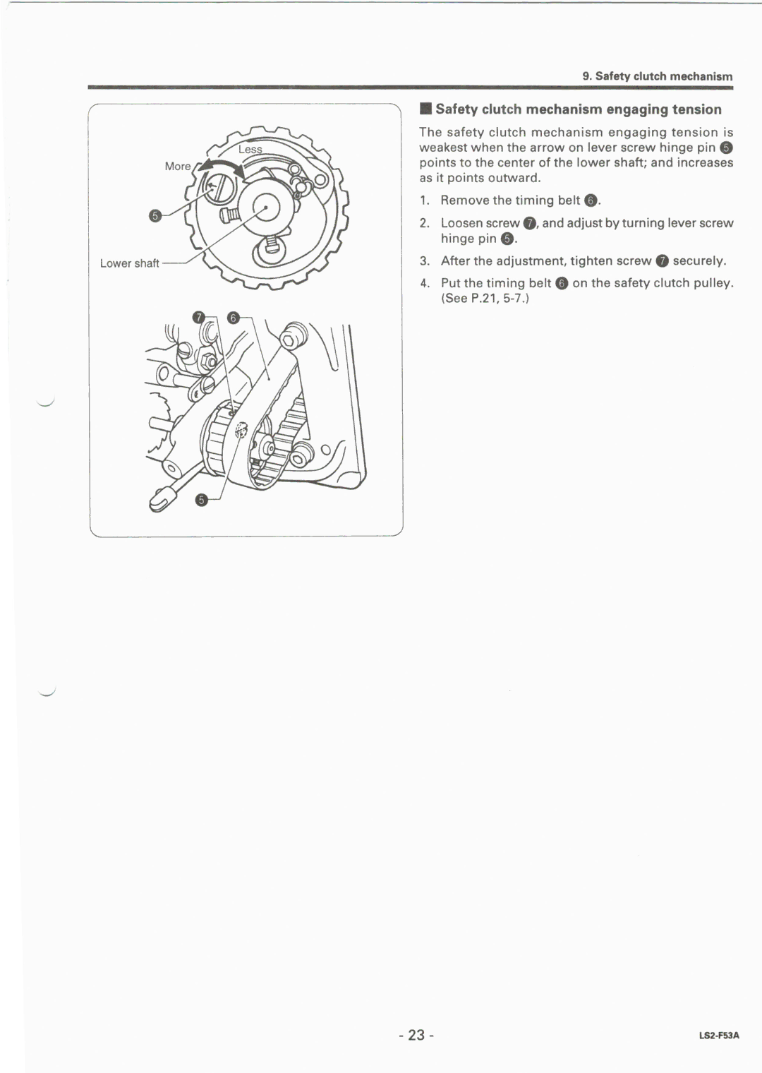 Brother LS2-F53A manual 