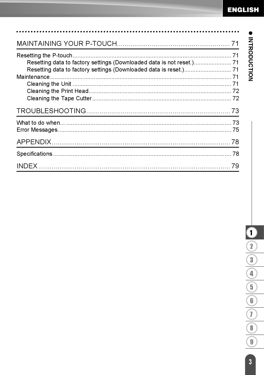 Brother LW6091001 appendix Troubleshooting 