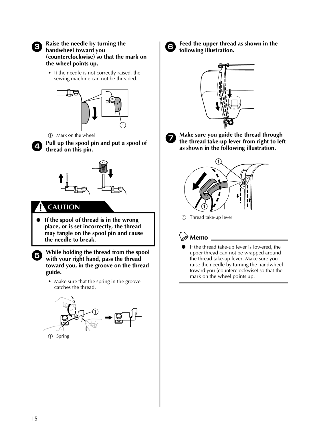 Brother LX2500 operation manual Memo 