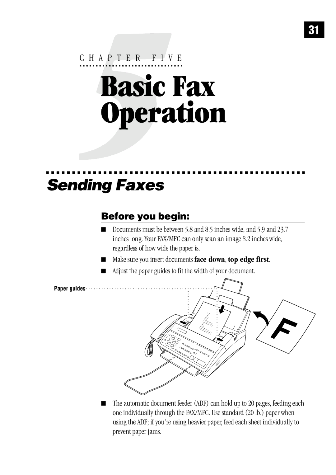 Brother MFC 1970MC, MFC 1870MC, FAX1 570MC owner manual Sending Faxes, Before you begin 