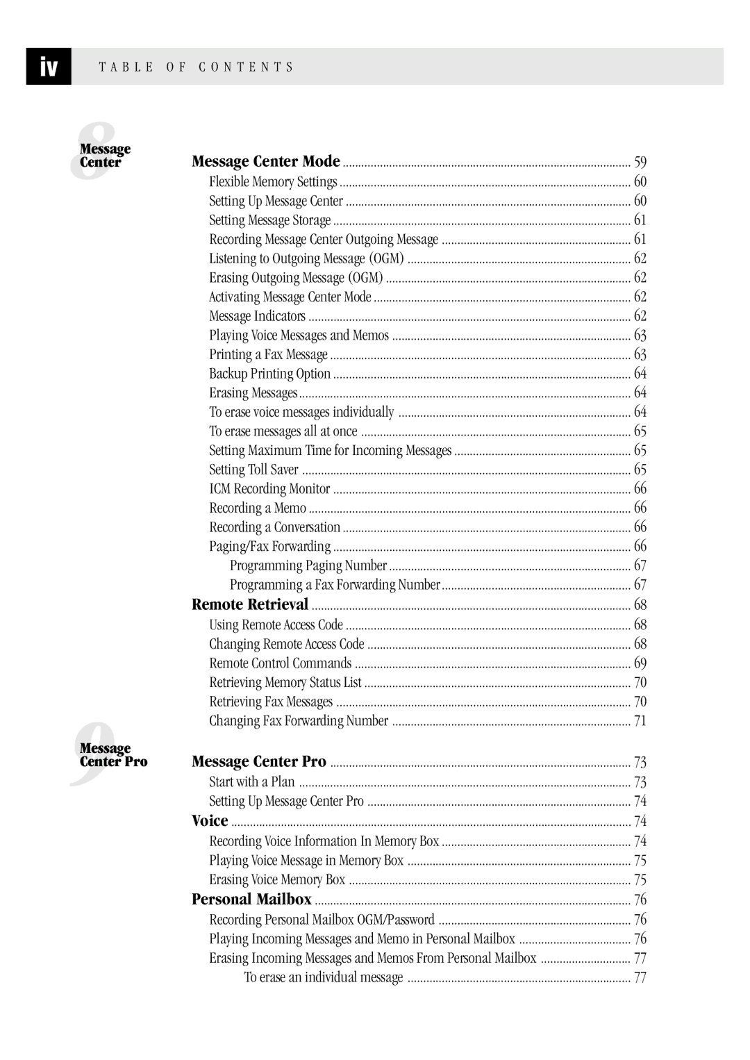 Brother MFC 1970MC, MFC 1870MC, FAX1 570MC owner manual To erase an individual message 