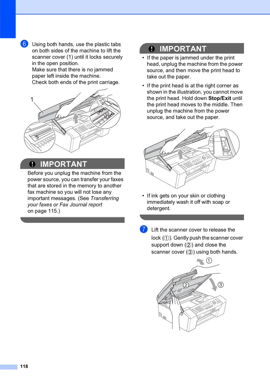 Brother MFC-253CW manual 118 