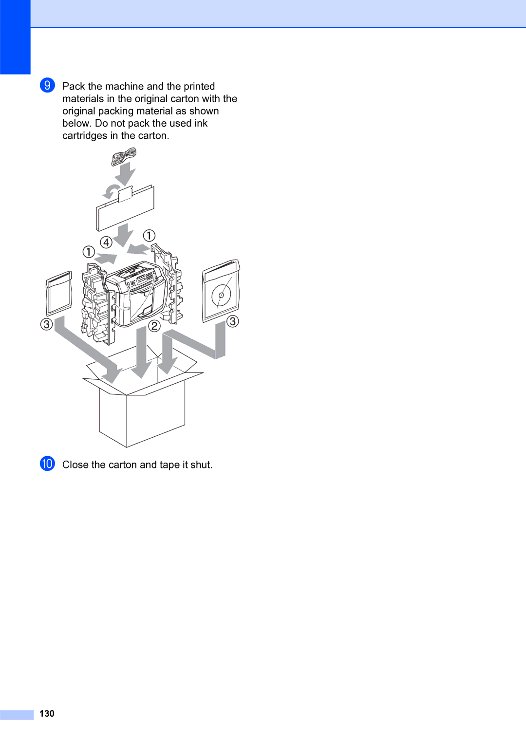 Brother MFC-253CW manual 130 