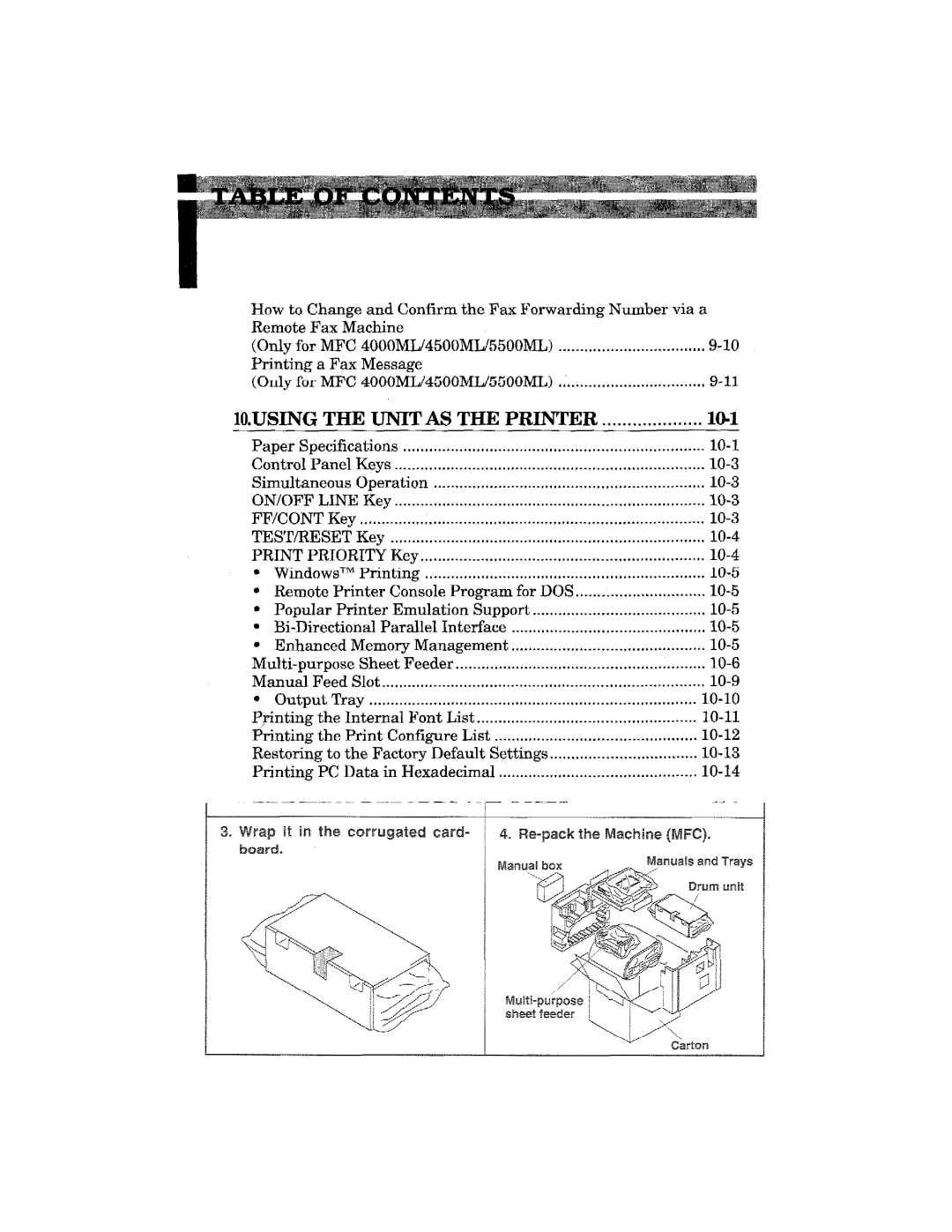 Brother MFC-3900ML manual 