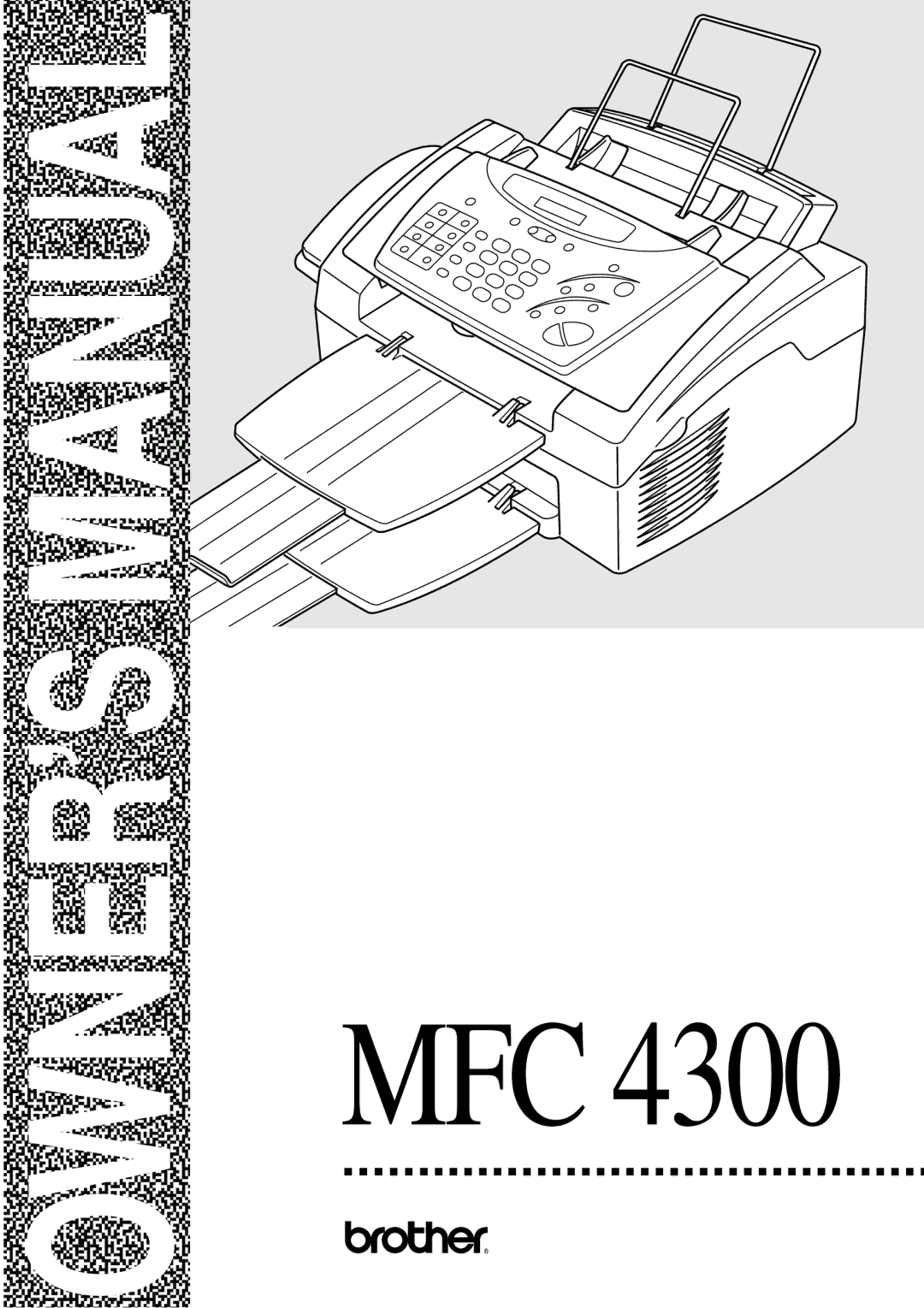 Brother MFC 4300 owner manual Manual 