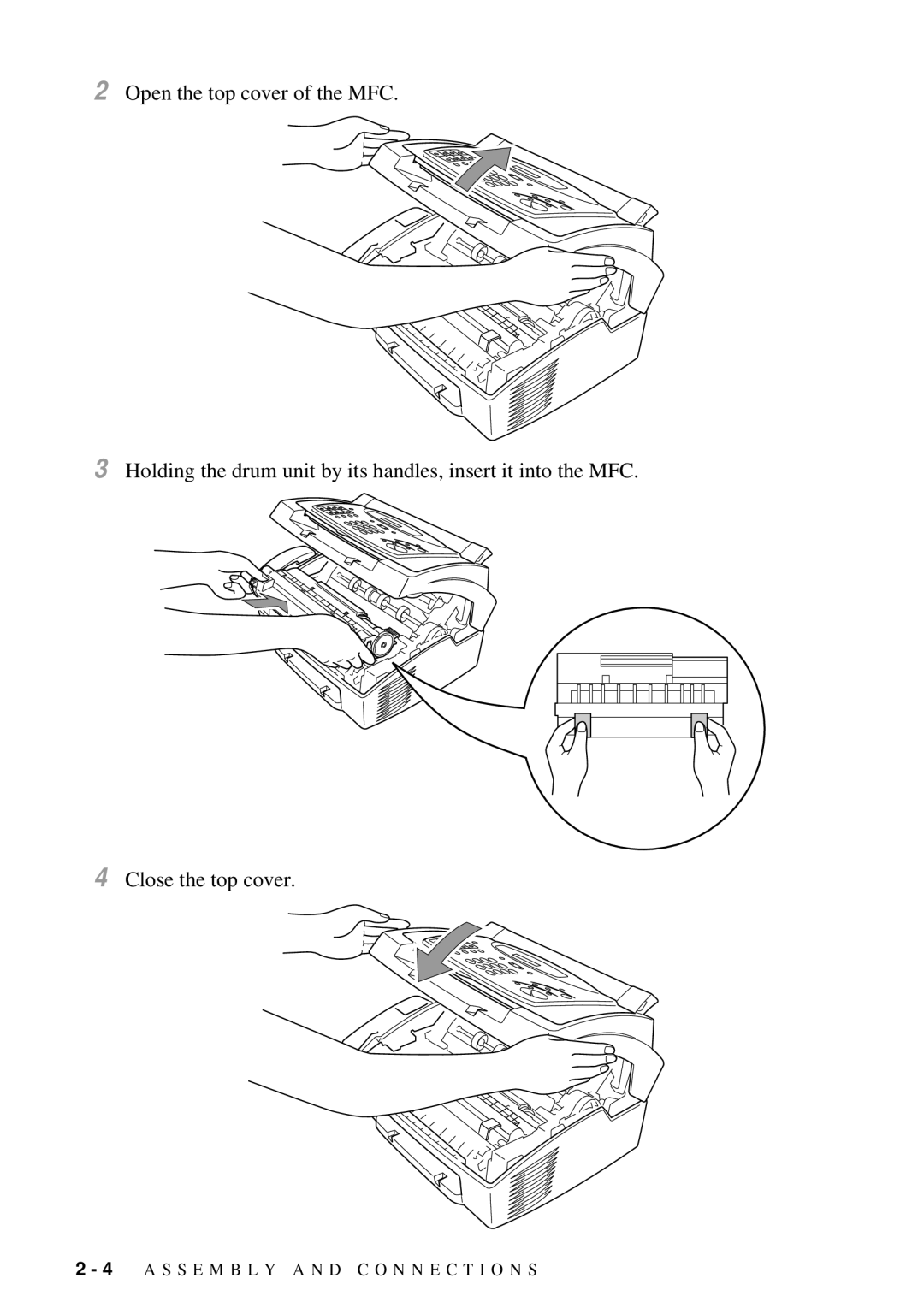 Brother MFC 4300 owner manual S S E M B L Y a N D C O N N E C T I O N S 