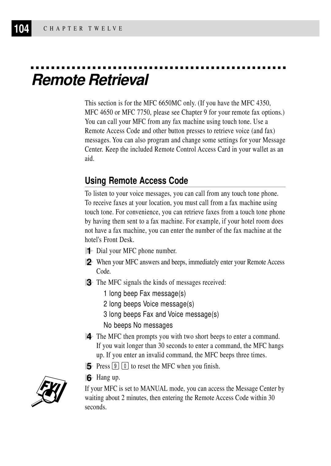 Brother MFC 4350 manual Long beep-Fax messages Long beeps-Voice messages 