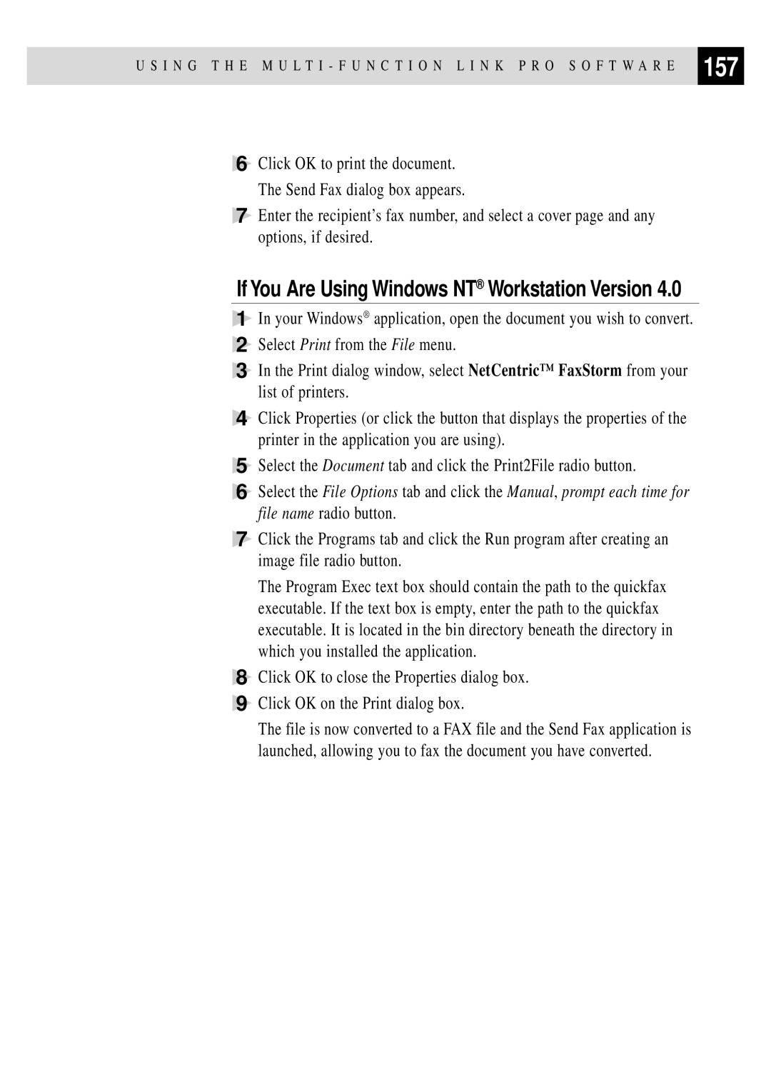 Brother MFC 4350 manual 157, If You Are Using Windows NT Workstation Version 