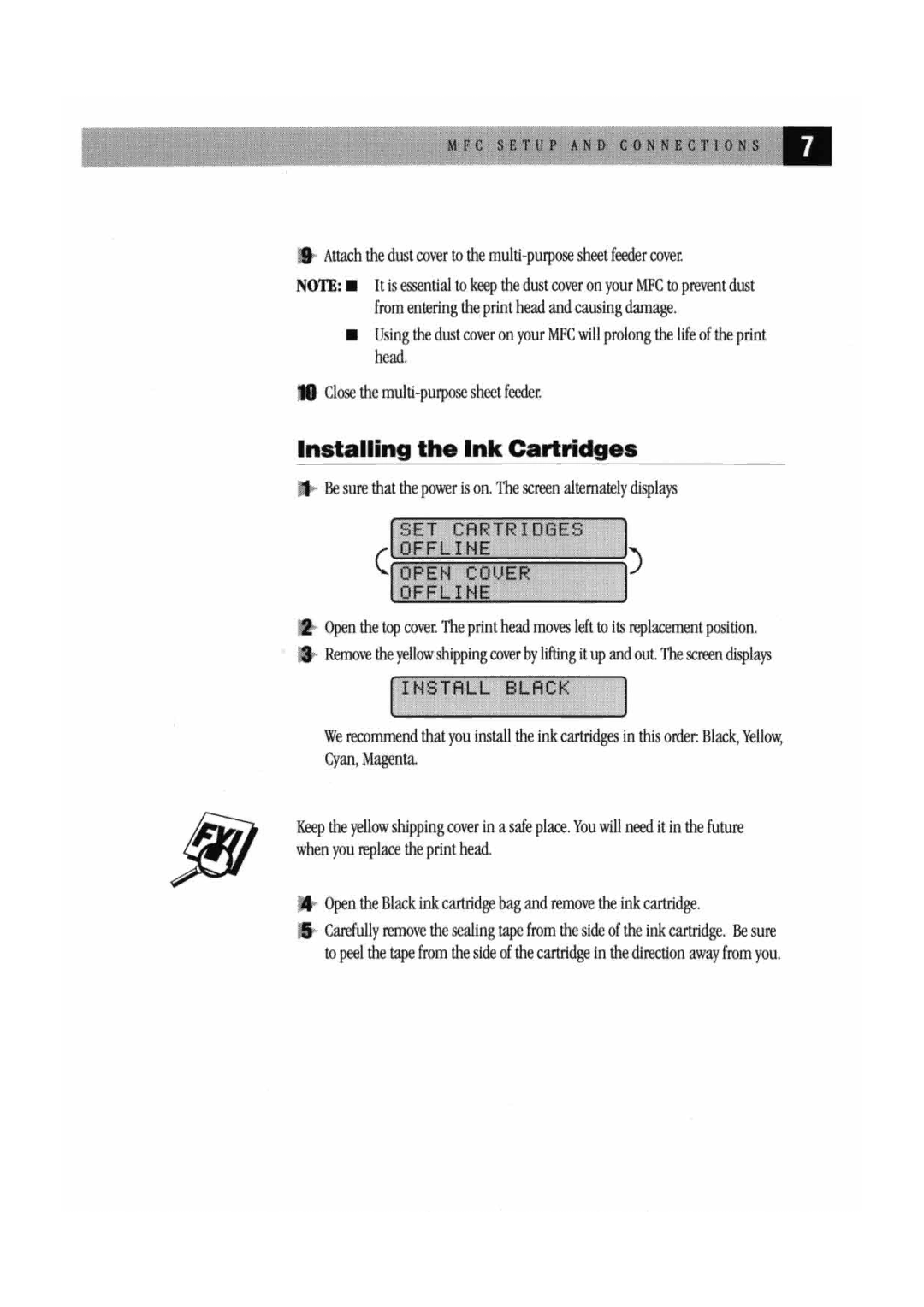 Brother MFC 7000FC manual 