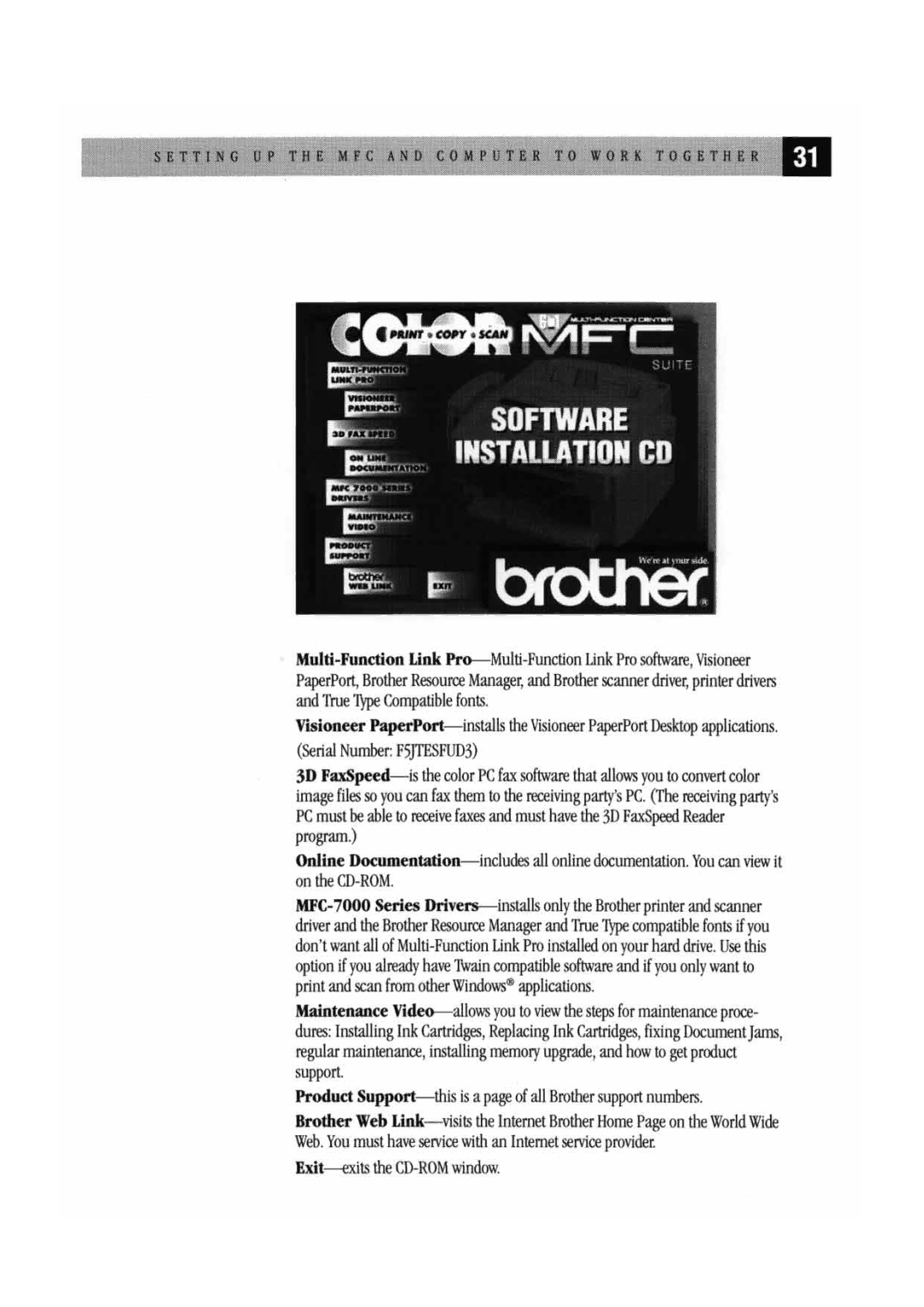 Brother MFC 7000FC manual 