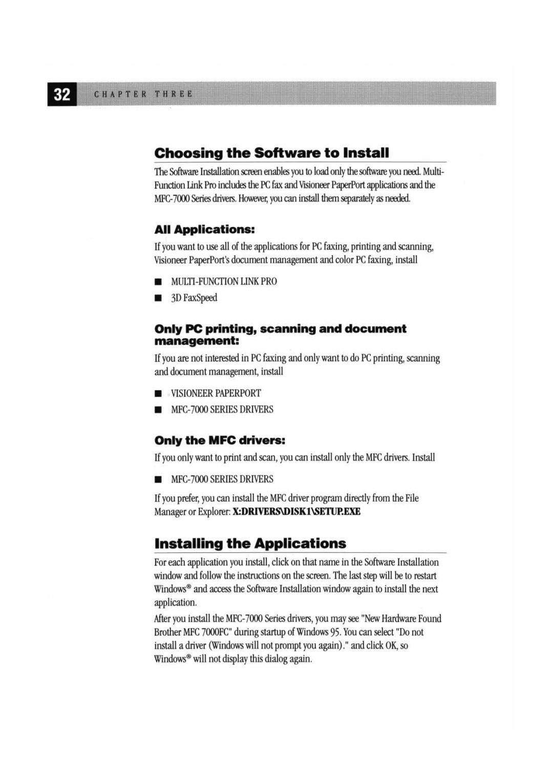 Brother MFC 7000FC manual 