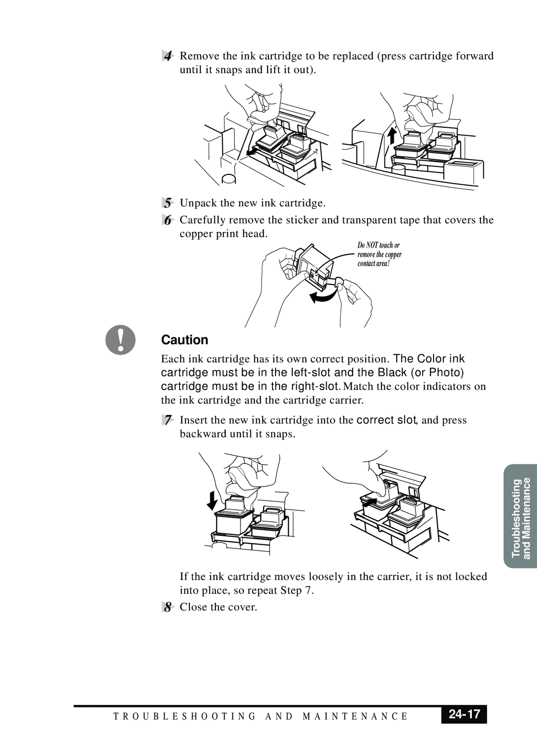 Brother MFC 7050C owner manual 24-17 