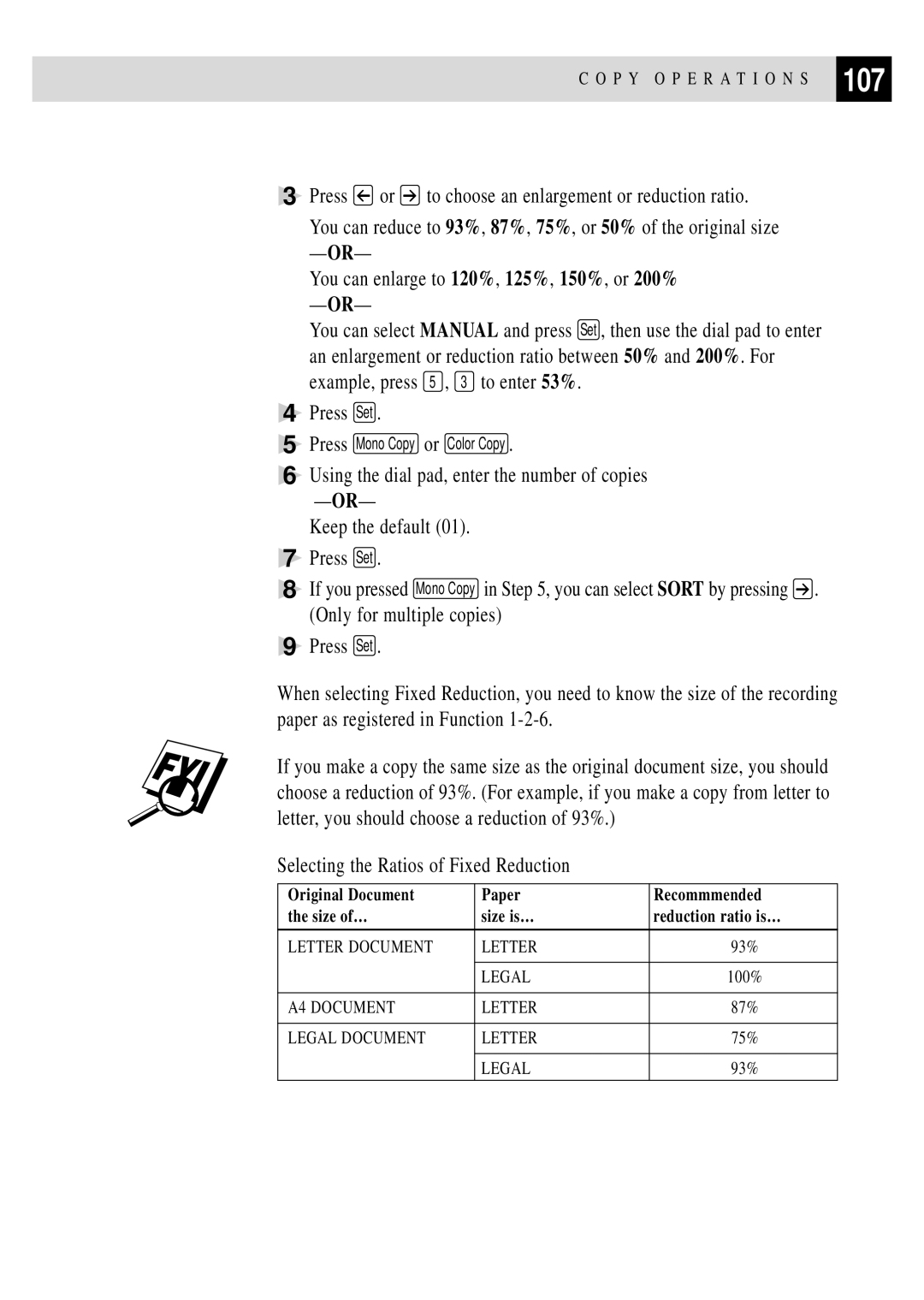 Brother MFC 7150C owner manual 107 