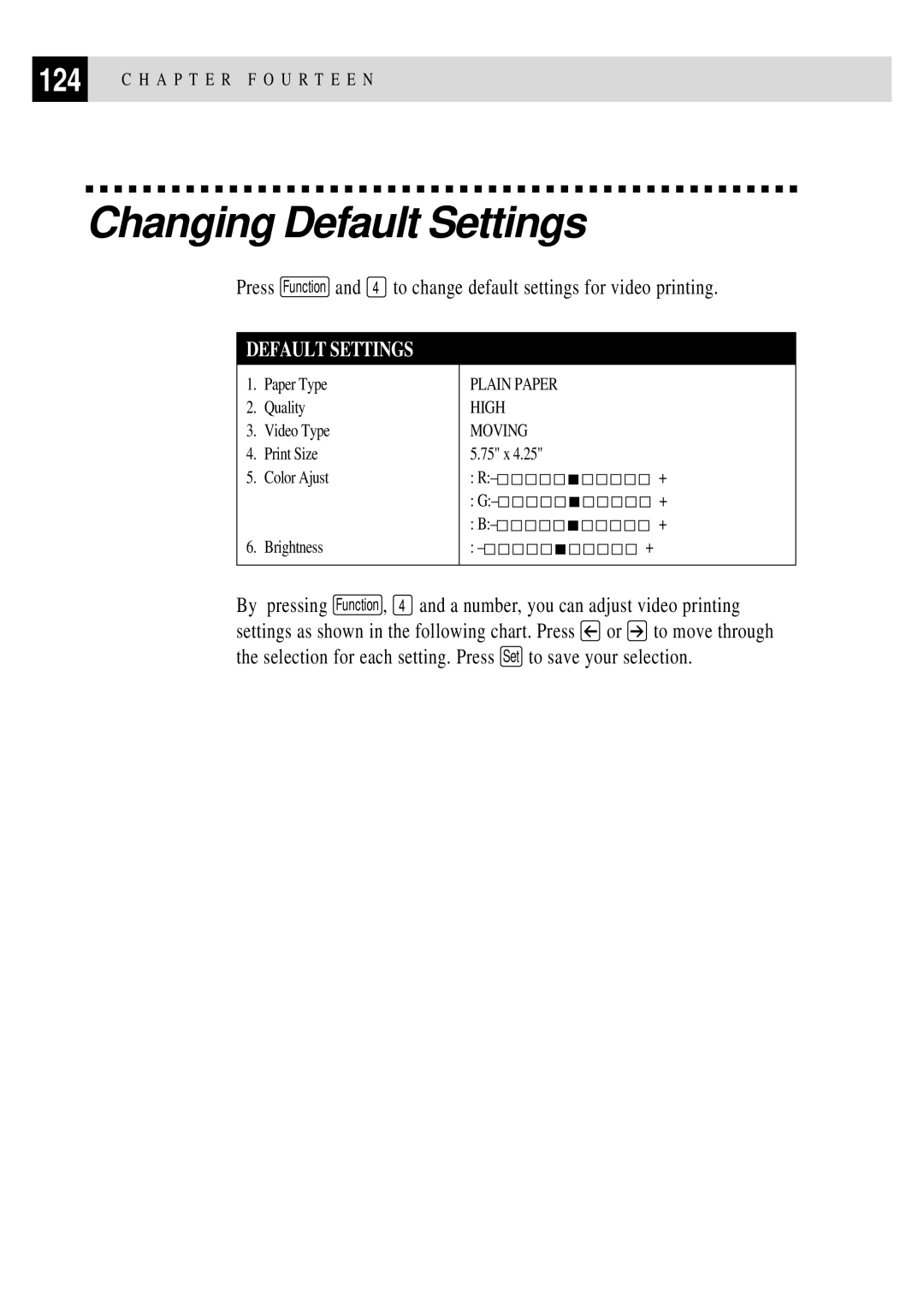 Brother MFC 7150C owner manual Changing Default Settings 