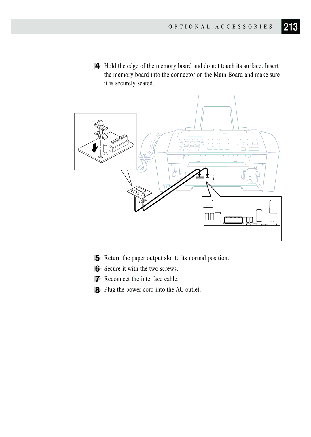 Brother MFC 7150C owner manual T I O N a L a C C E S S O R I E S 