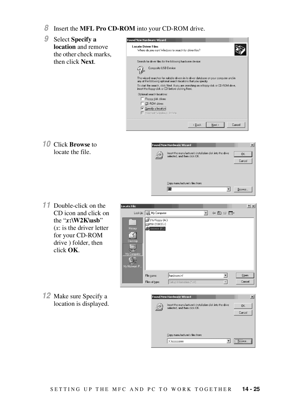 Brother MFC-7300C manual Insert the MFL Pro CD-ROMinto your CD-ROM drive 