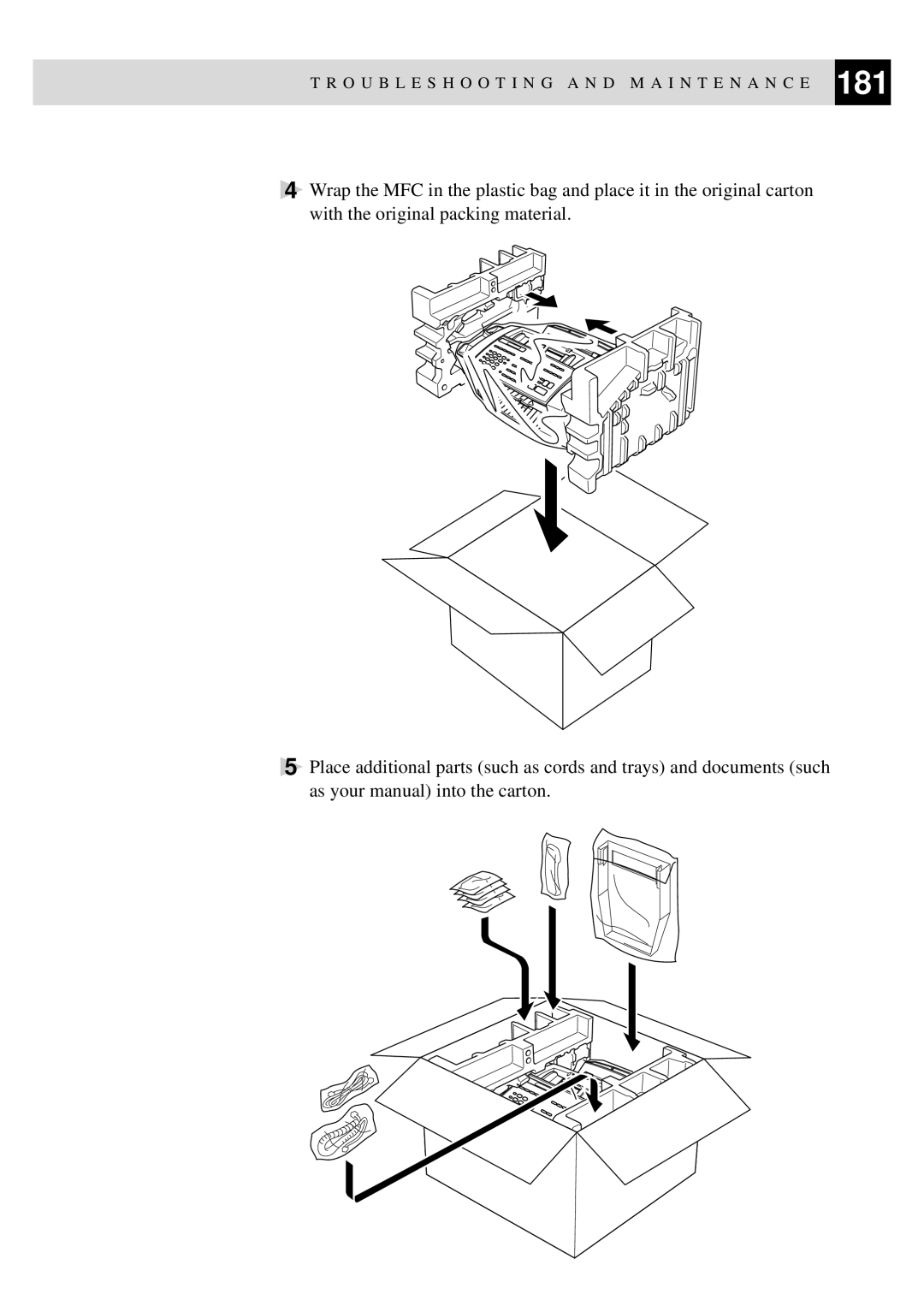 Brother MFC-730, MFC-740 owner manual Troubleshooting a N D M a I N T E N a N C E 