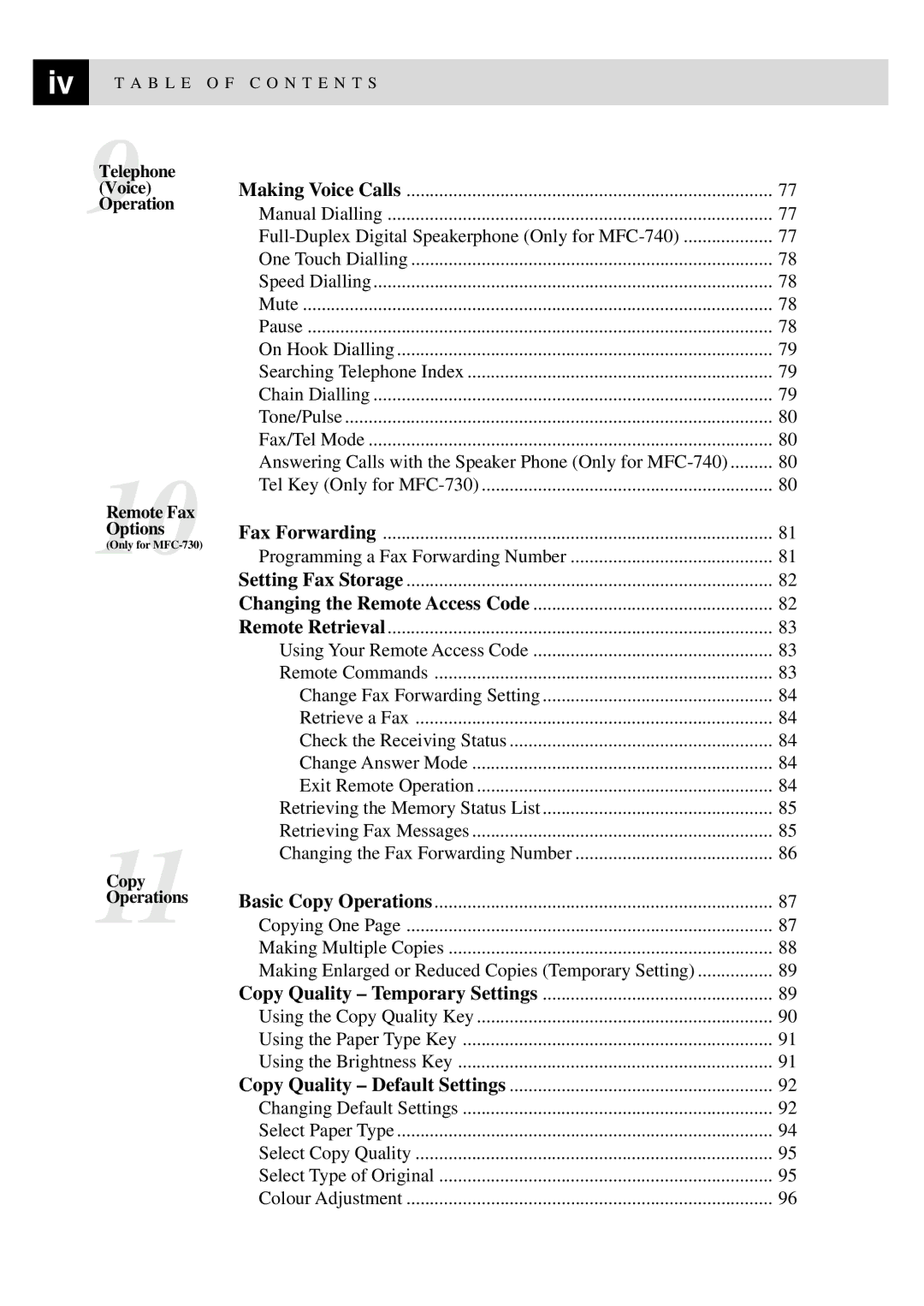 Brother MFC-740, MFC-730 owner manual Using Your Remote Access Code 