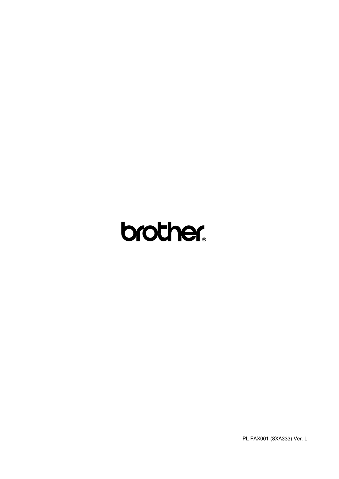 Brother MFC-830, MFC-840 manual PL FAX001 8XA333 Ver. L 