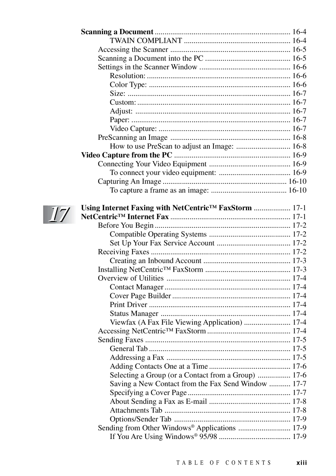 Brother MFC-9100C manual Twain Compliant, Using Internet Faxing with NetCentric FaxStorm 