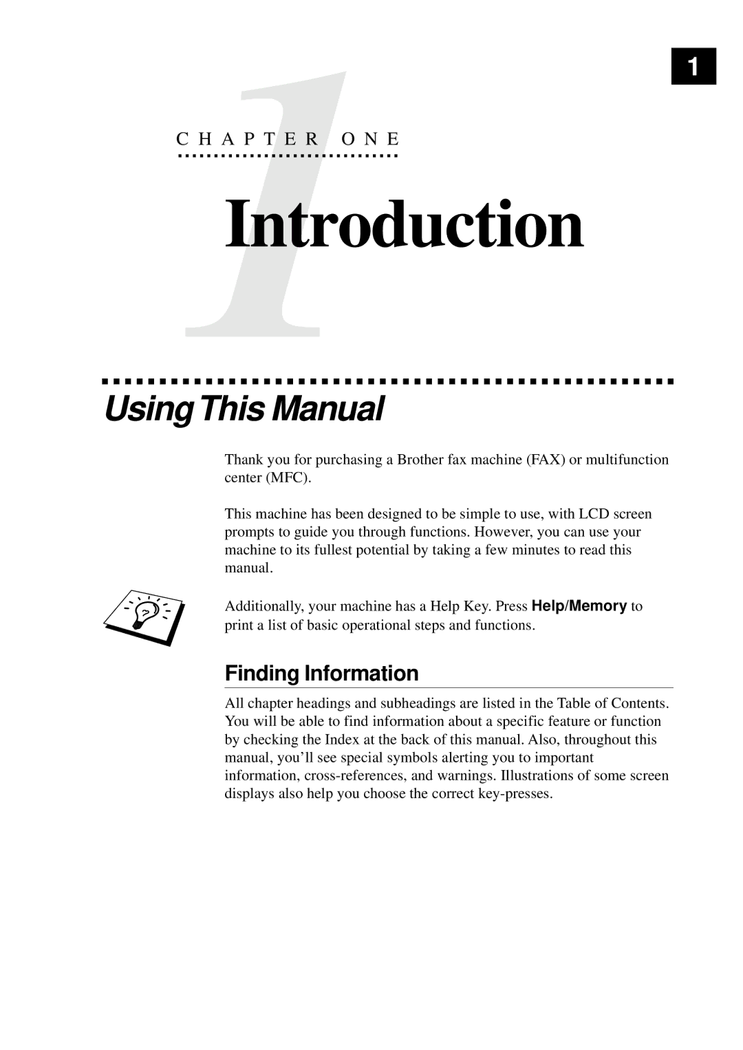 Brother FAX-920, MFC-925, FAX-930, FAX-940 E-mail manual Introduction, UsingThis Manual, Finding Information 