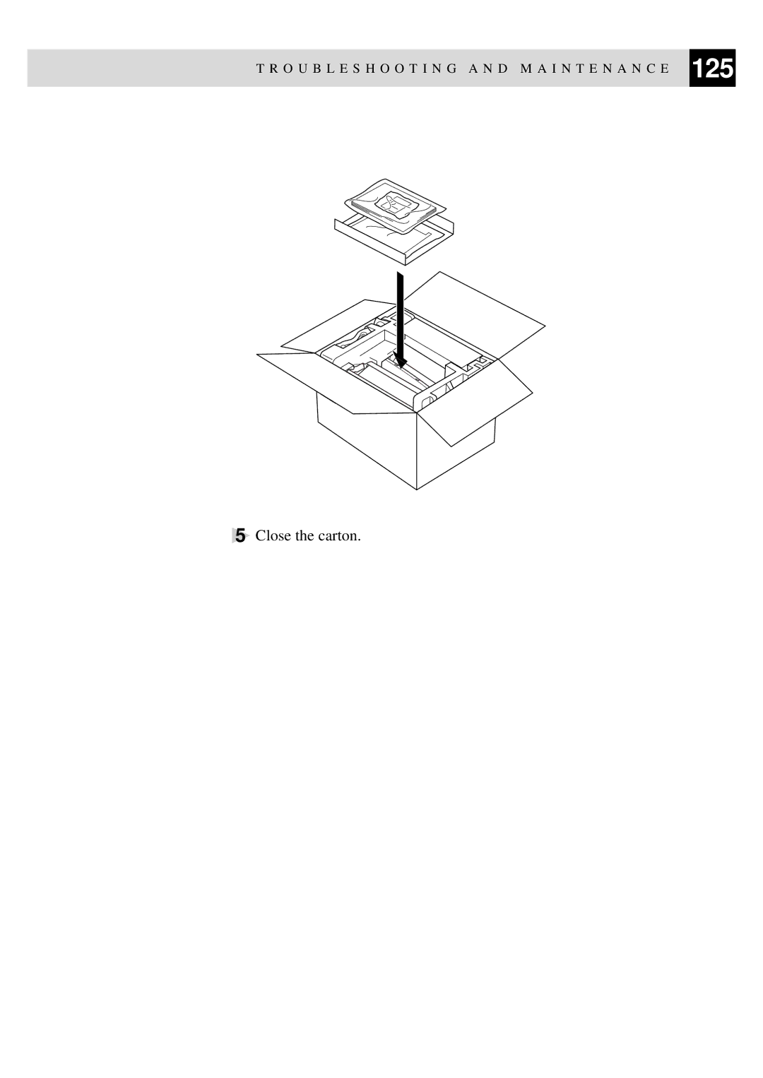 Brother FAX-920, MFC-925, FAX-930, FAX-940 E-mail manual Close the carton 