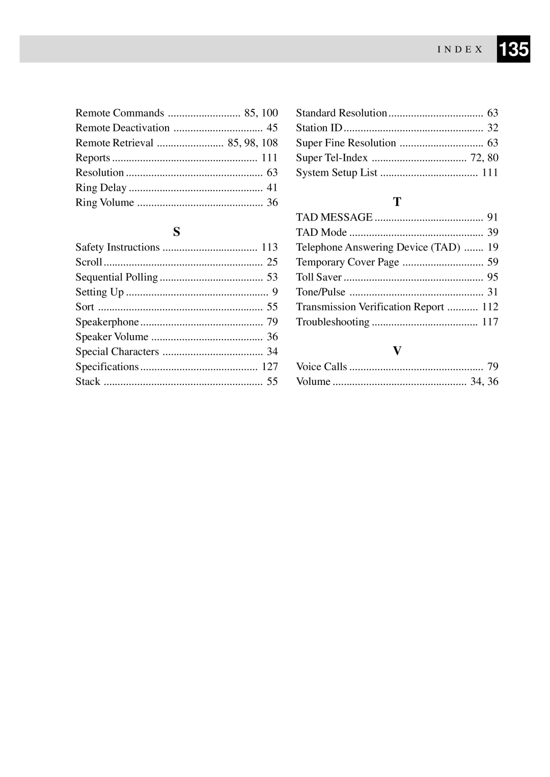 Brother FAX-930, MFC-925, FAX-940 E-mail, FAX-920 manual Remote Commands Standard Resolution 