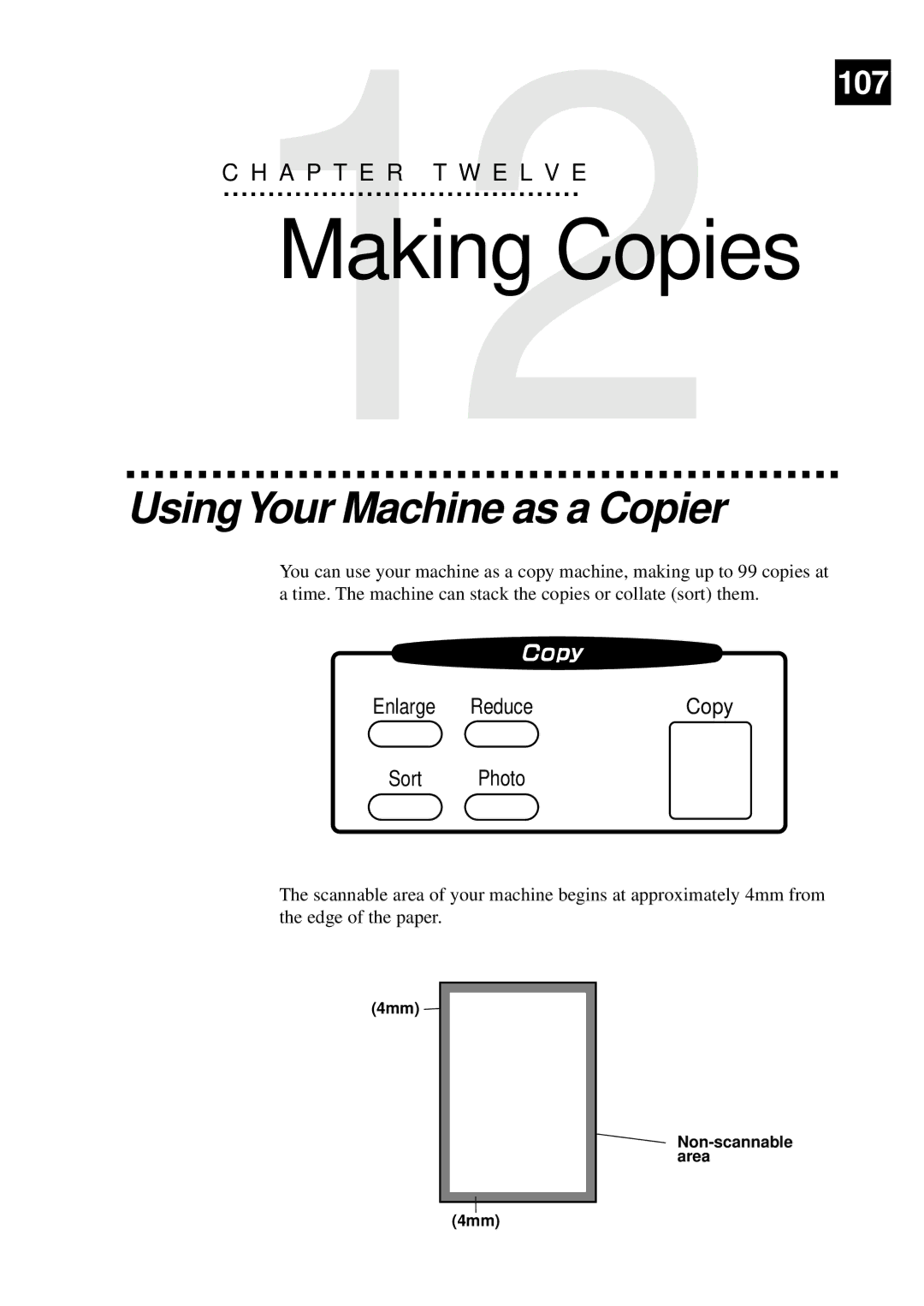 Brother MFC-9550 manual Making Copies, UsingYour Machine as a Copier 