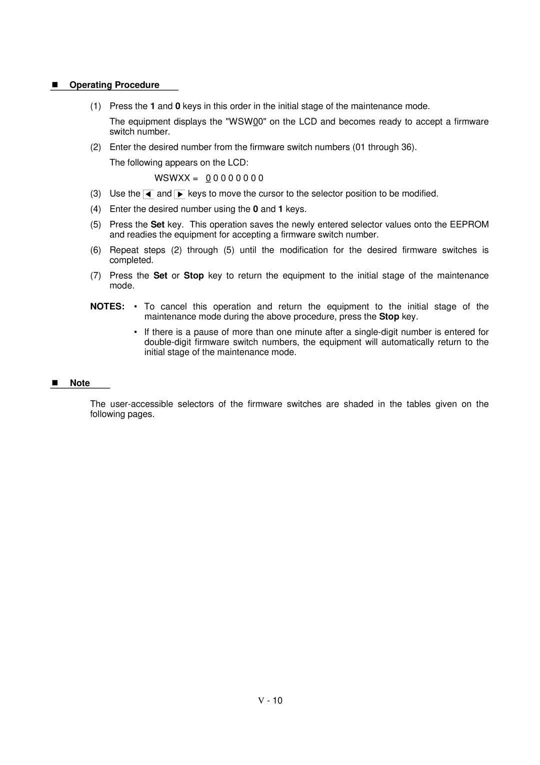 Brother FAX-931, MFC-970MC, FAX-921 service manual Operating Procedure 