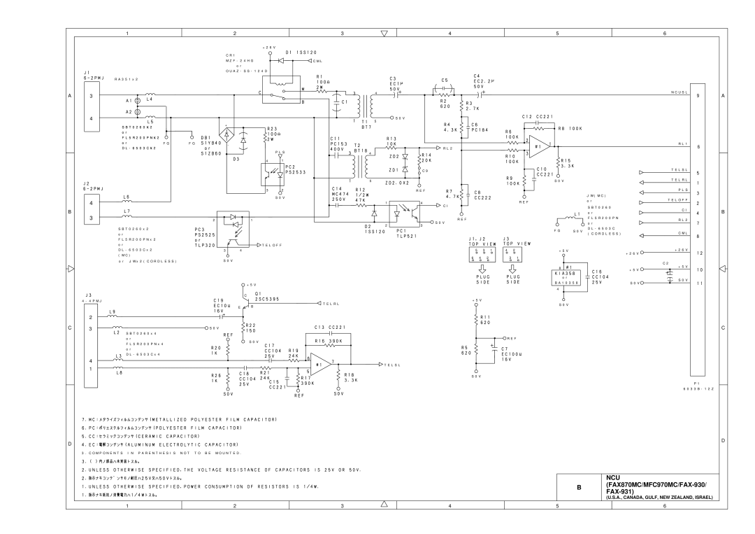 Brother MFC-970MC, FAX-931, FAX-921 service manual U S L 