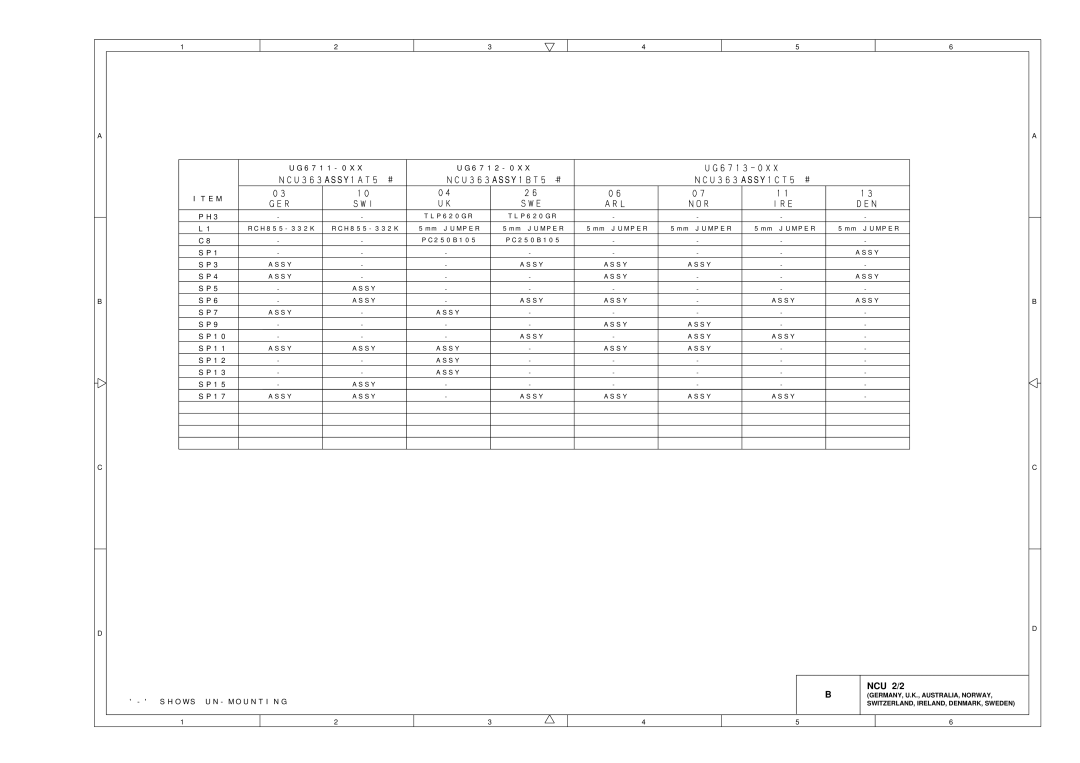 Brother FAX-921, MFC-970MC, FAX-931 service manual NCU 2/2 