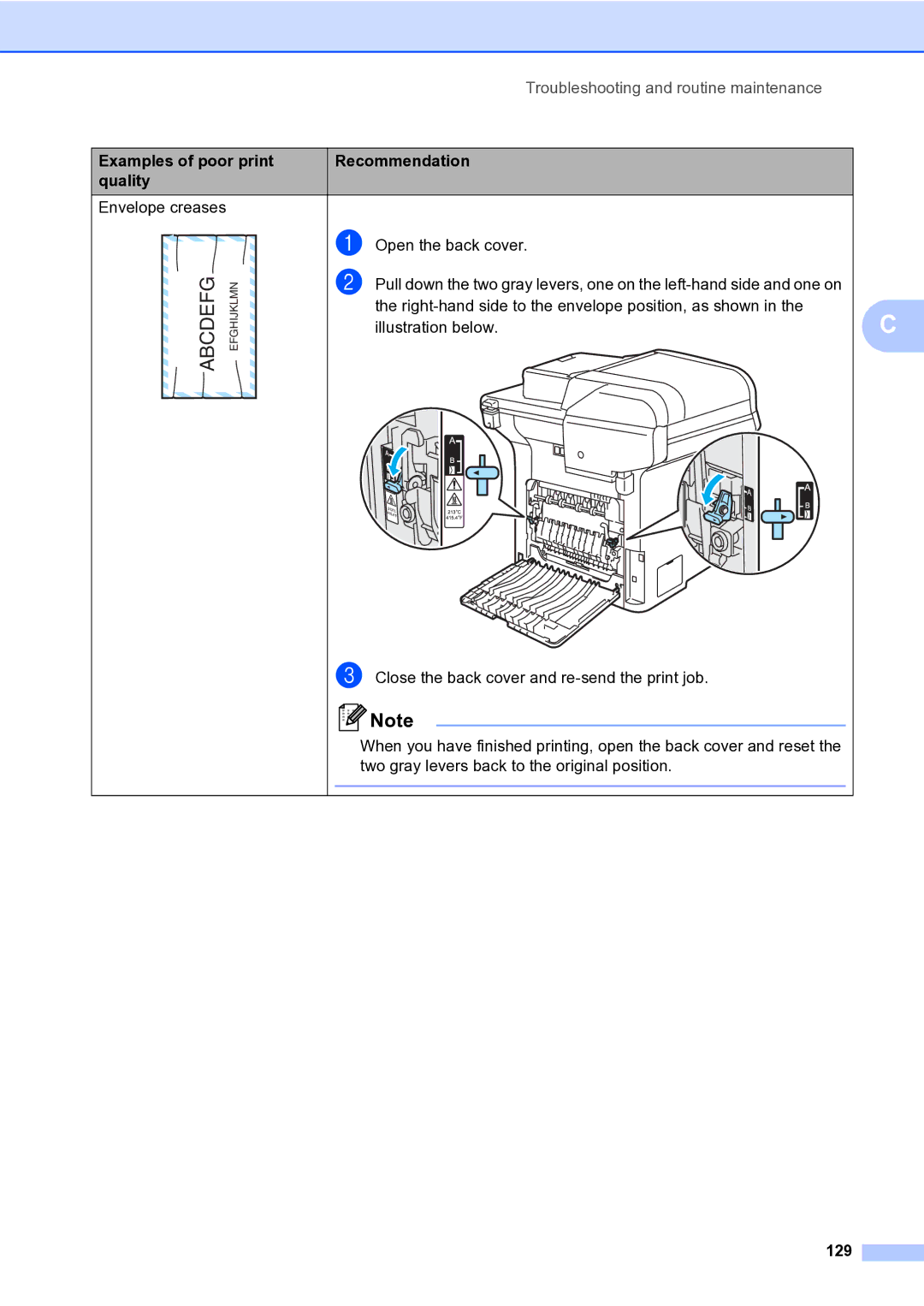 Brother MFC-9840CDW manual Abcdefg, 129 