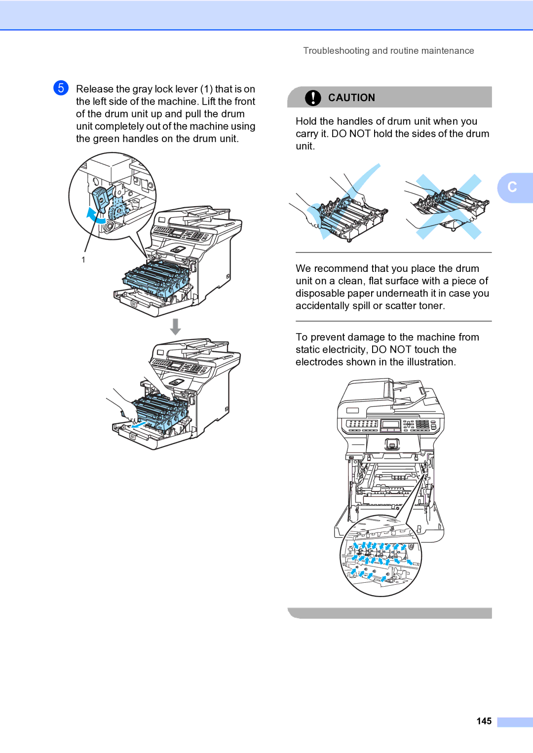 Brother MFC-9840CDW manual 145 