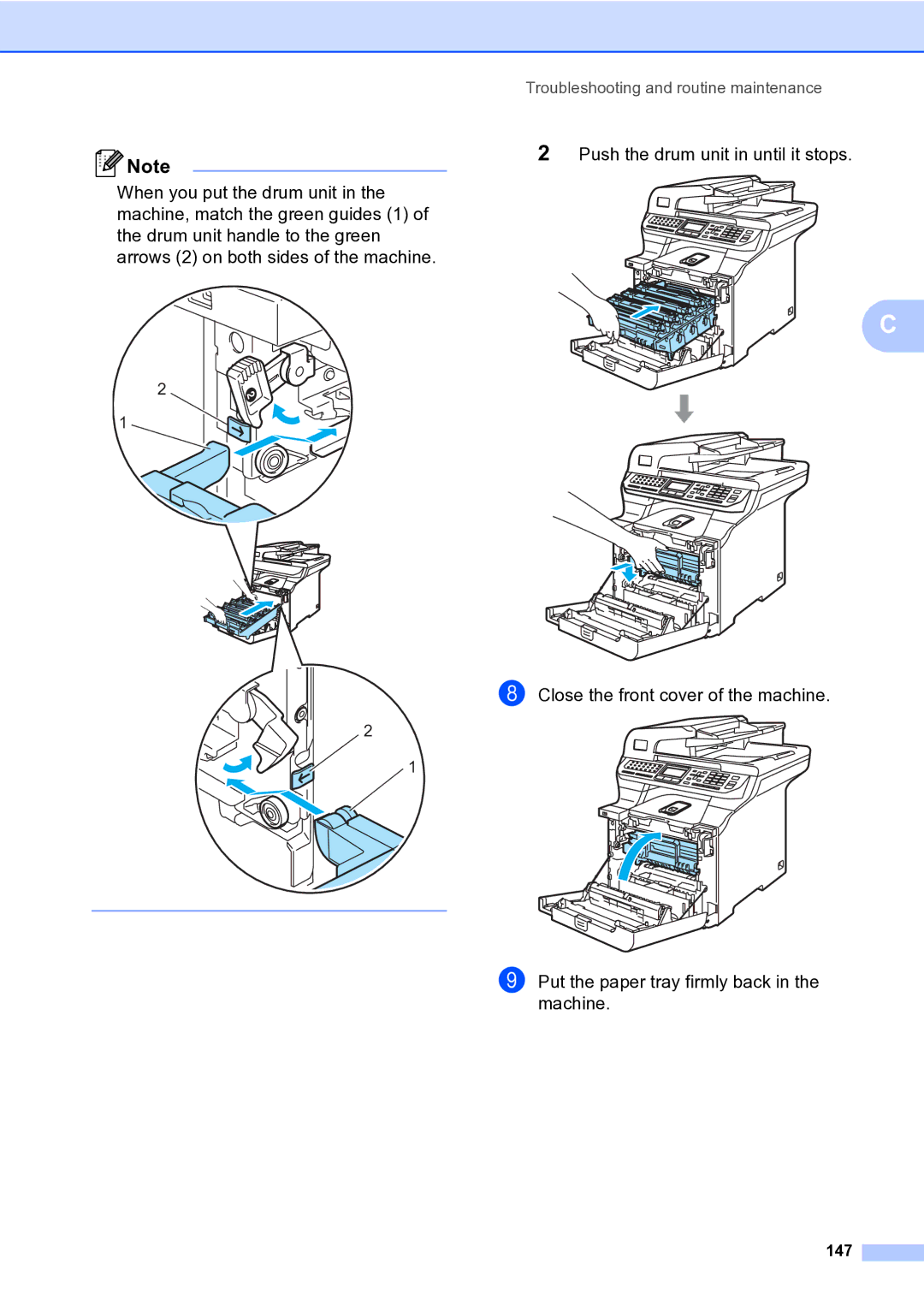 Brother MFC-9840CDW manual 147 