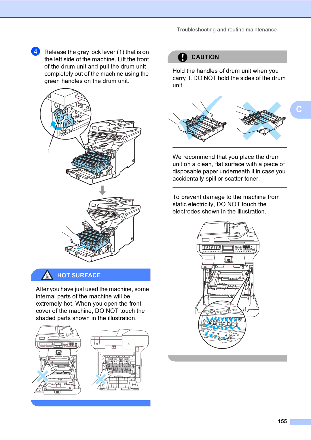 Brother MFC-9840CDW manual 155 