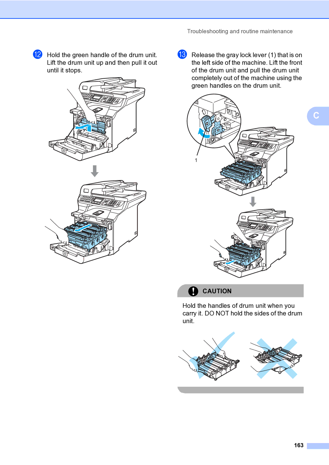 Brother MFC-9840CDW manual 163 