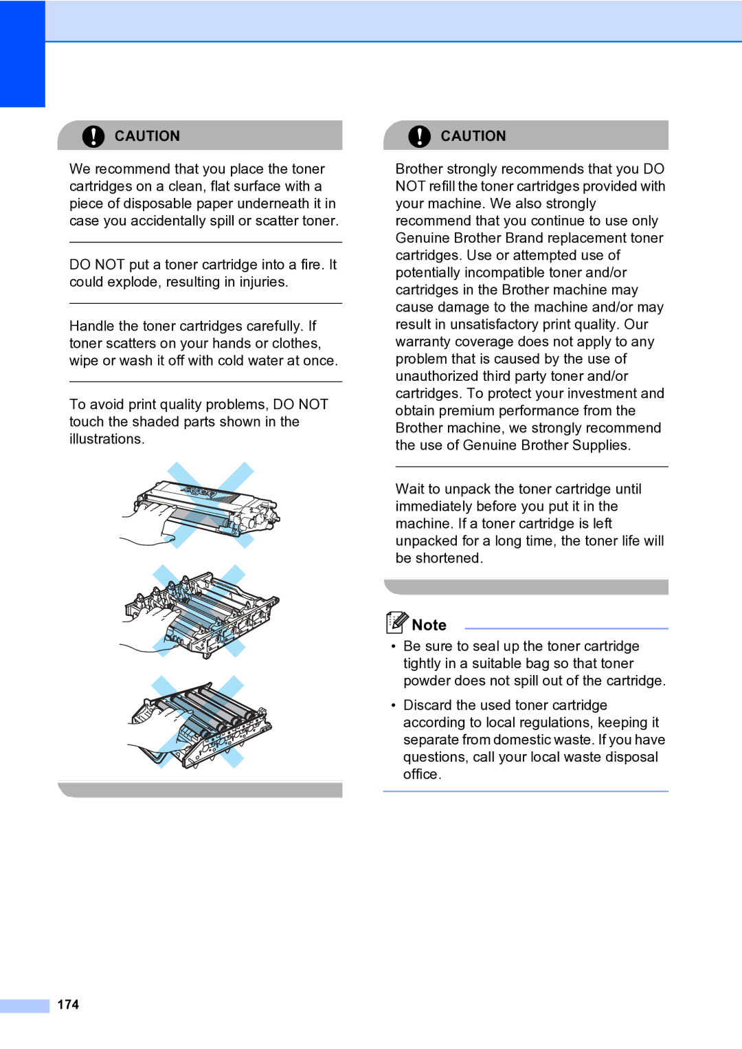 Brother MFC-9840CDW manual 174 