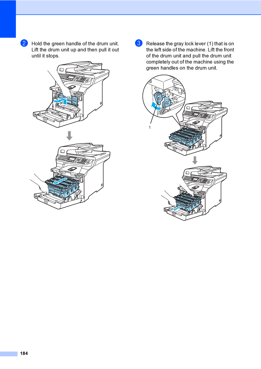 Brother MFC-9840CDW manual 184 