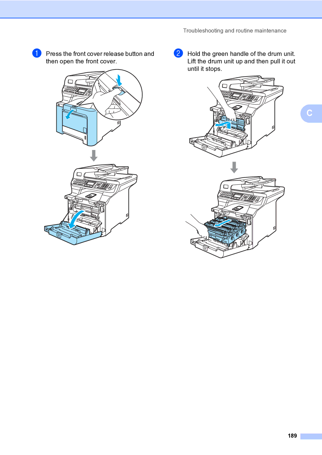 Brother MFC-9840CDW manual 189 