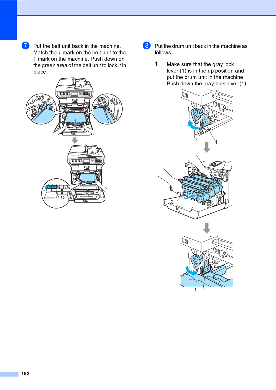 Brother MFC-9840CDW manual 192 