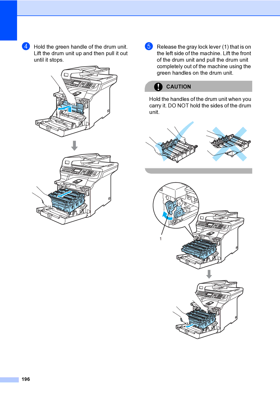 Brother MFC-9840CDW manual 196 