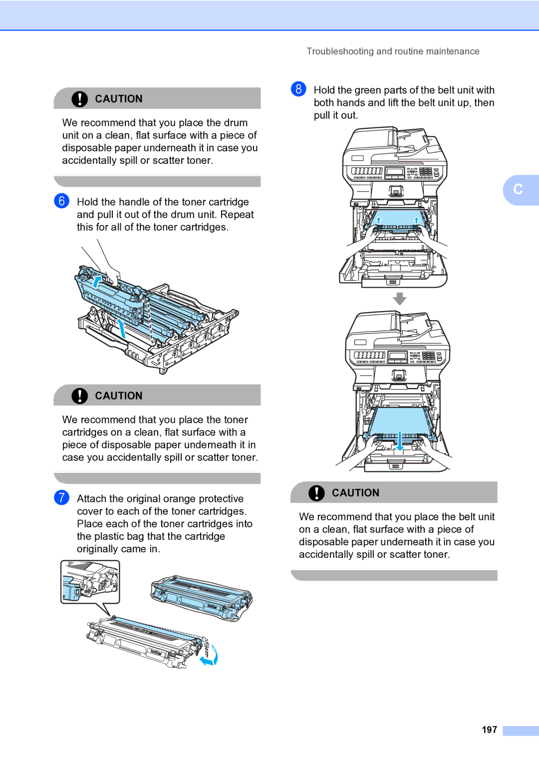 Brother MFC-9840CDW manual 197 