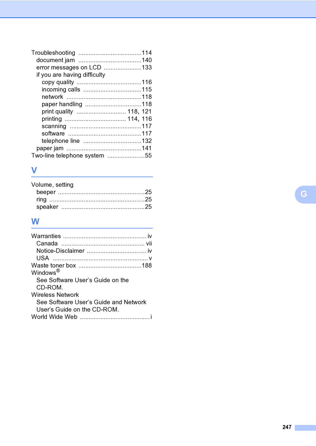 Brother MFC-9840CDW manual 247 