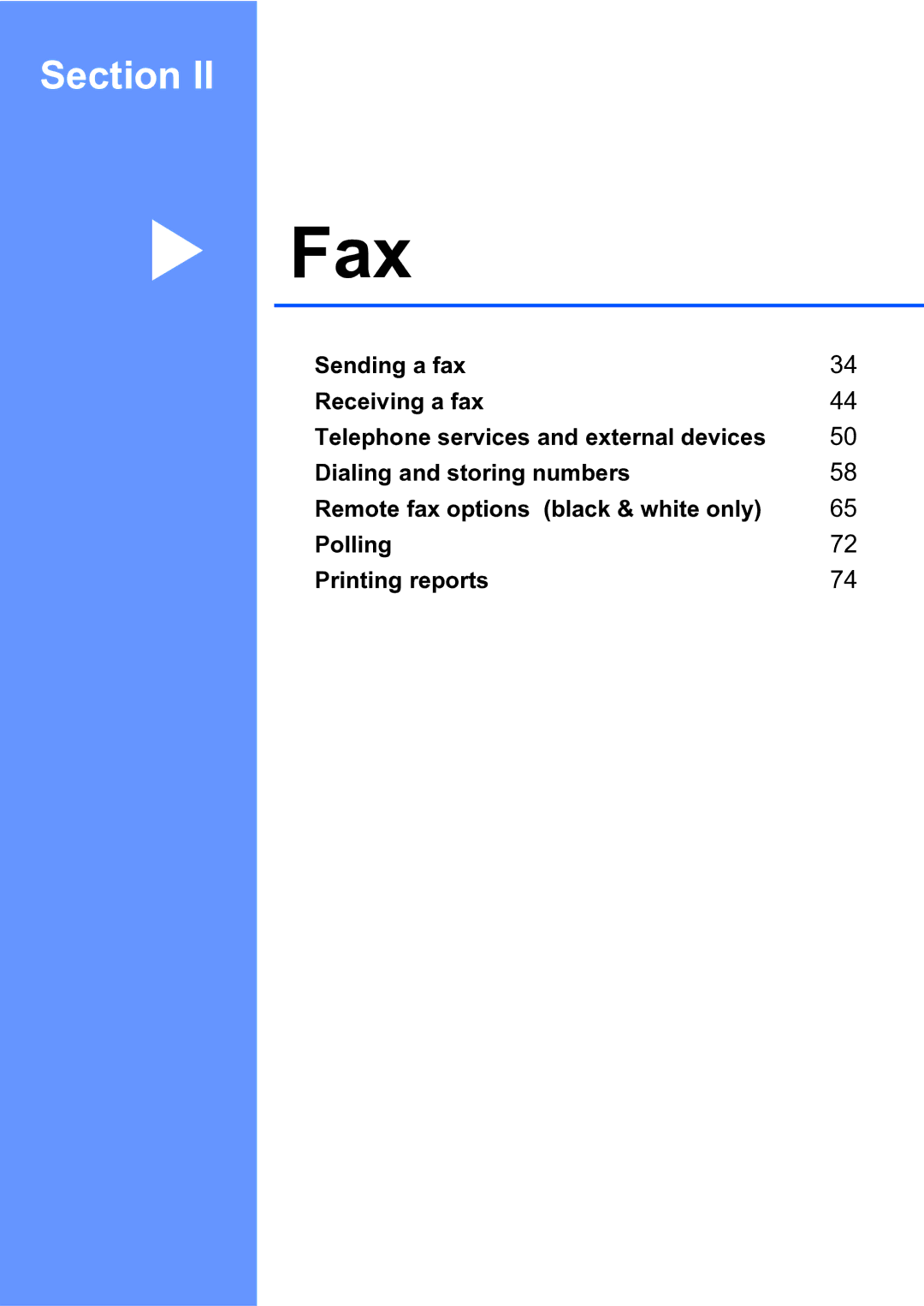 Brother MFC-9840CDW manual Fax 