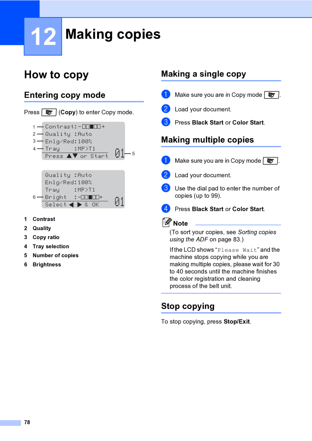 Brother MFC-9840CDW manual Making copies, How to copy 